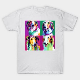 Borzoi Pop Art - Dog Lover Gifts T-Shirt